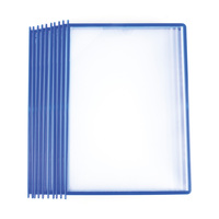 Drehzapfentafeln „QuickLoad” / Rahmen für Sichttafel-System / Taschen für Preilistenhalter | blauw