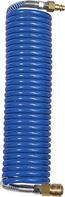 Spiralschlauch PA blau, Kupplung u Stecker NW7,2 12x9mm, 5m RIEG