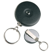 Schlüsselrolle, Edelstahlkette, 60 cm, schwarz