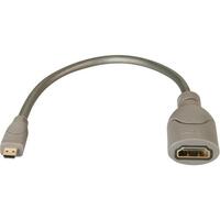 LINDY Adapterkabel HDMI an micro HDMI F/M ca. 0.15m