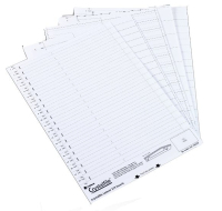 Rexel Crystalfile Classic Linked Top-Tab Inserts White (50)