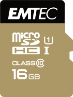 Emtec microSDHC 16GB Class10 Gold+ mémoire flash