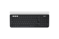 Logitech K780 Multi-Device Wireless Keyboard tastiera RF senza fili + Bluetooth QWERTZ Svizzere Grigio, Bianco