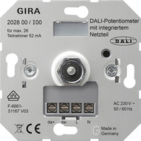 GIRA 202800 Dimmer Eingebaut Dimmer & Schalter Metallisch
