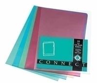Connect Plastic L-Folder A4 Blue Blau