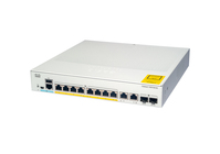 Cisco Catalyst 1000-8FP-E-2G-L Network Switch, 8 Gigabit Ethernet PoE+ Ports, 120W PoE Budget, two 1 G SFP/RJ-45 Combo Ports, Fanless Operation, Enhanced Limited Lifetime Warran...