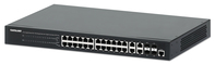 Intellinet 24-Port Gigabit Ethernet PoE+ Web-Managed Switch with 4 Gigabit Combo Base-T/SFP Ports, IEEE 802.3at/af Power over Ethernet (PoE+/PoE) Compliant, 370 W, Endspan, 19" ...