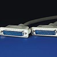ROLINE RS-232 cable, D25 M/M, 4.5m, moulded, 25 wires jelkábel 4,5 M