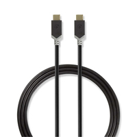 Nedis CCBW64750AT10 cable USB USB 3.2 Gen 2 (3.1 Gen 2) 1 m USB C Antracita