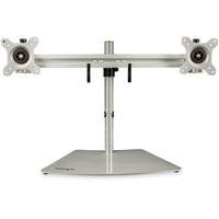 StarTech.com Dual Monitor Stand - Ergonomic Free Standing Dual Monitor Desktop Stand for two 24" VESA Mount Displays - Synchronized Height Adjustable - Double Monitor Pole Mount...