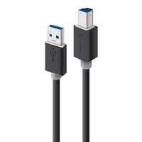 ALOGIC USB3-02-AB kabel USB 2 m USB A USB B Czarny