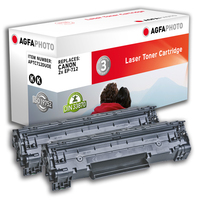 AgfaPhoto APTC712DUOE toner cartridge Compatible Black 2 pc(s)
