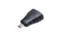 Akasa AK-CBHD22-BK tussenstuk voor kabels HDMI Type A (Standard) HDMI Type D (Micro) Zwart