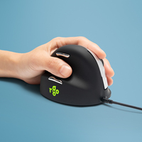 R-Go Tools HE Mouse Ergonomiczna mysz R-Go HE Break mysz z aplikacją do robienia przerw, rozmiar średni, leworęczna, przewodowa, czarna