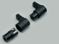 BKL Electronic 0205018 tussenstuk voor kabels DIN Zwart