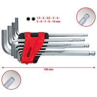 KS Tools 151.5000 Clé hexagonale 10 pièce(s)