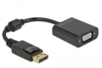 DeLOCK 61006 video cable adapter 0.15 m DisplayPort VGA (D-Sub) Black