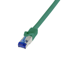 LogiLink C6A025S netwerkkabel Groen 0,5 m Cat6a S/FTP (S-STP)