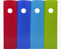 Exacompta MAG-CUBE file storage box Polystyrene (PS) Assorted colours, Blue, Green, Light Blue, Red