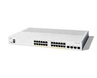 Cisco Catalyst 1300-24P-4X Managed Switch, 24 Port GE, PoE, 4x10GE SFP+, Limited Lifetime Protection (C1300-24P-4X)