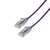 Videk Cat6 Slim U/UTP LSZH RJ45 to RJ45 Booted Patch Cable 28 AWG Purple - 5Mtr