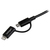 StarTech.com Apple Lightning of Micro USB naar USB kabel 1 m zwart