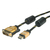 ROLINE 11.04.5890 adaptador de cable de vídeo 1 m HDMI DVI Negro, Oro