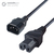 connektgear 3m Mains Extension Hot Rated Power Cable C14 Plug to C15 Socket