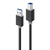 ALOGIC USB3-02-AB USB Kabel 2 m USB A USB B Schwarz