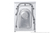 Samsung WD90T534DBW/S3 lavasciuga a caricamento frontale Ecodosatore 9/6 kg Classe B/E 1400 giri/min, Porta nera + Panel bianco