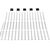 RS PRO Kabel-Markierer, selbstklebend, Beschriftung: 0 → 9, Schwarz auf Weiß, 33mm x 5,6 mm, 10 Stück