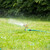 Relaxdays Impulsregner Kreisregner, Bewässerung großer Flächen bis 700 m², 15 m Reichweite, 360°, Rasensprenger, grün