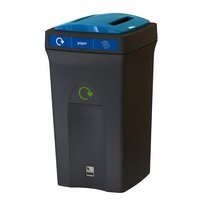 Envirobin Recycling Bin with Slot Aperture - 100 Litre - Racing Green
