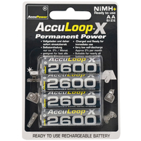 AccuPower AccuLoop-X Állandó teljesítmény AA / Mignon 2600mAh