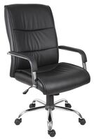 Kendal Luxury Faux Leather Executive Office Chair Black - 6901KB -