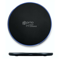 prio kabelloses Schnellladegerät 15W (USB C) schwarz