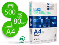 Papel Fotocopiadora Liderpapel Greening Din A4 80 Gramos Paquete de 500 Hojas