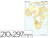 Mapa mudo color din A4 africa -politico