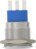 Drucktaster, 1-polig, silber, unbeleuchtet, 5 A/250 V, Einbau-Ø 19.2 mm, IP67, 2