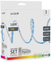 avide ALSB5050RGBMU40-5M LED csík teljes készlet Dugóval 12 V, 230 V 5 m RGB 1 db