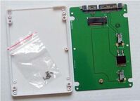 X1 Carbon SSD to 2.5" SATA Enclosure, 20+6pin to SATA for SD5SG2 etc Speicherlaufwerksgehäuse
