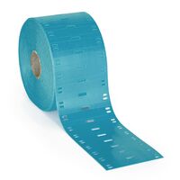 Halogen free cable tag 60.00 mm x 10.00 mm BPT-6010-7643-BL, Blue, Non-adhesive printer label, Die-cut label, Printer Labels