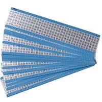 Wire Marker Cards - Solid Numbers 6.35 mm x 38.00 mm Etykiety samoprzylepne