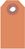 Anhängeetiketten - Fluoreszierend-Orange, 7 x 3.5 cm, Manilakarton, Für innen