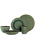 LEONARDO Teller MATERA Set aus 2 Keramiktellern, Ø 27 cm, 2er Set Teller aus Keramik grün, 026988