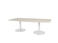 Linesto Vergadertafel, 240 x 120 cm, Robson, Wit