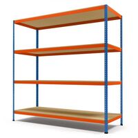 Wide span heavy duty shelving