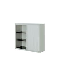 Horizontal roller shutter cupboard