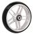 Spoke wheel with solid rubber tyres