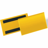 Etikettentasche magnetisch 150x67mm PP dokumentenecht gelb VE=50 Stück